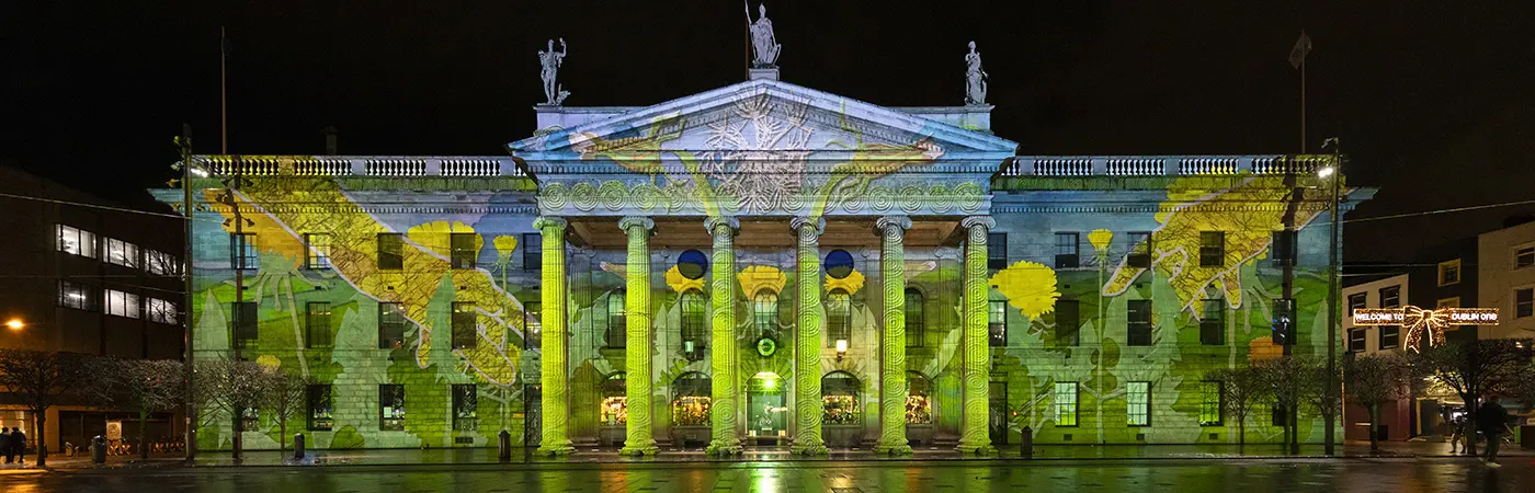 Projection Mapping for the GPO in Dublin, Ireland